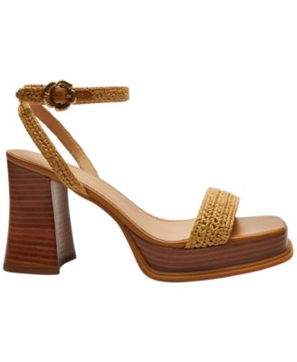 Women's Tea Rose Square Toe Platform Sandals