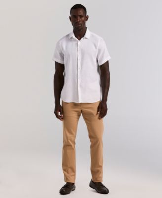 Men's Solid Linen Shirt