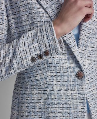 Women's Tweed One-Button Topper Jacket
