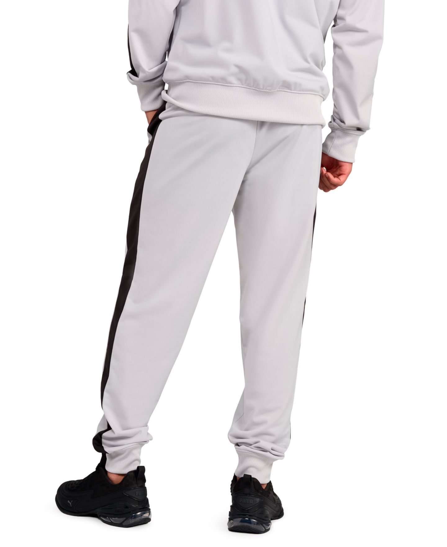 Мужские брюки Puma Essential T7 Regular-Fit Track Pants, цвет: Холодный светлый серый — фото 3