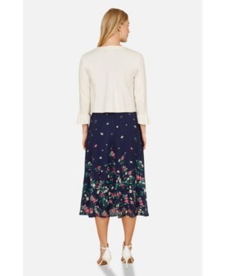 Women's Bell Sleeves Cropped Cardigan