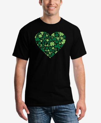 Men's Clover Heart Word Art T-Shirt