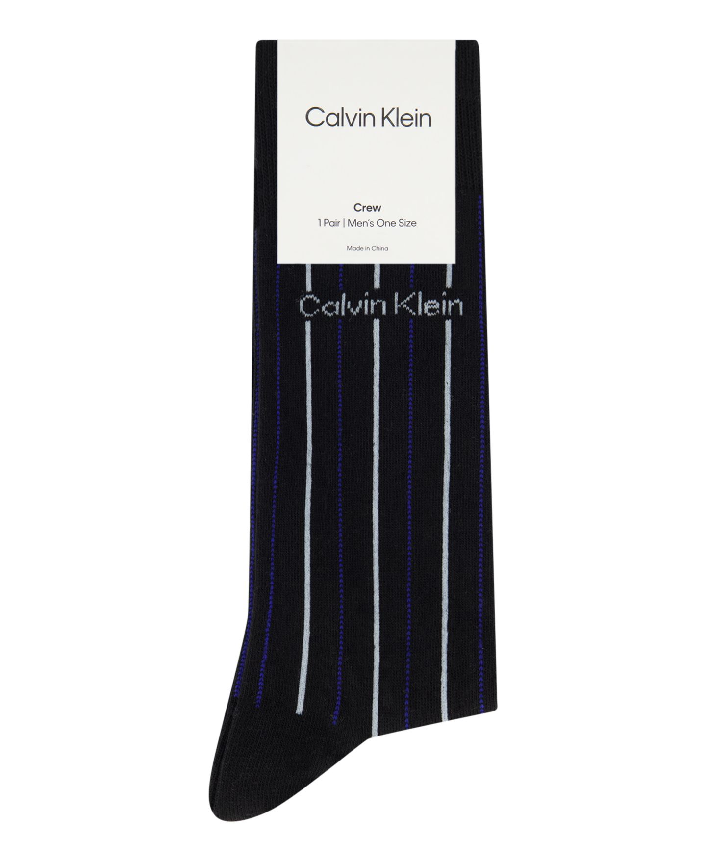 Носки для мужчин, средней высоты, хлопок — Calvin Klein, цвет: Чёрный — фото 2