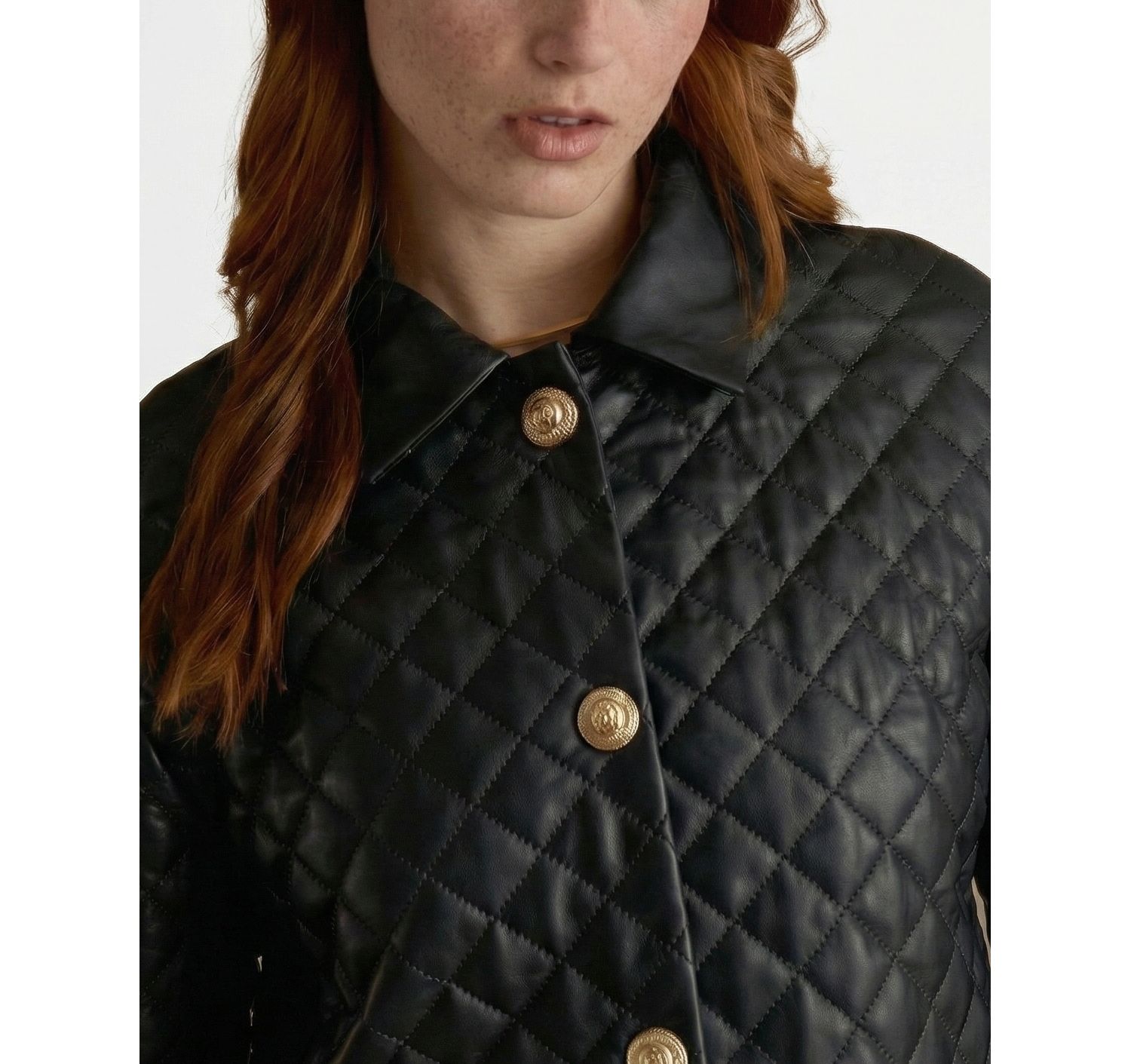 Women's Holland Quilted Leather Coat
