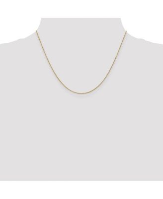 Solid 18k Yellow Gold Italian Polished 0.9mm Cable Chain Necklace 16 -20 Inches Chain Necklace