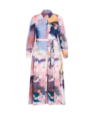 Women's Haze Bloom Print Maxi Dress