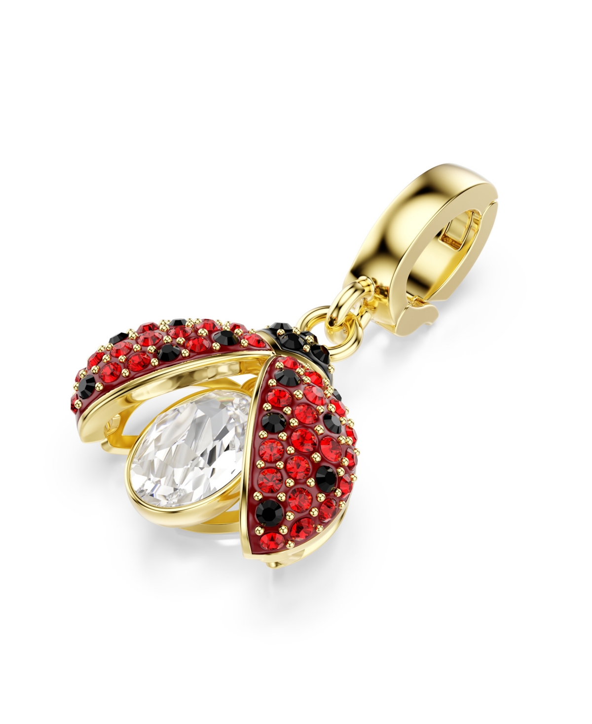 Swarovski Gold-Tone Plated Ladybug Idyllia Charms