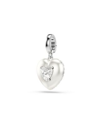 Rhodium Plated Heart Idyllia Charms