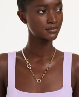 Gold-Tone Plated Mother of Pearl Idyllia Necklaces