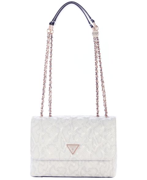 Женская сумка GUESS Giully Ii Dual Compartment Convertible Small Flap, цвет: Белый