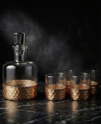Daphne Decanter and Whiskey Glass Set, 5 Piece