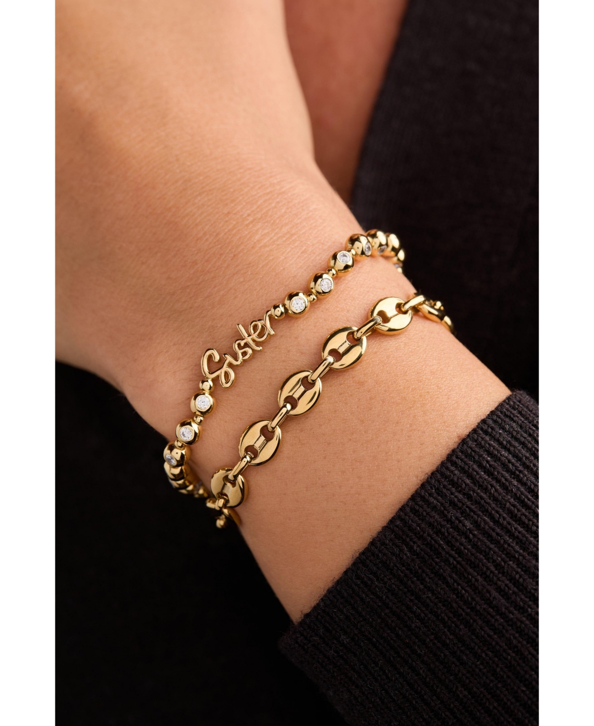 Alex and Ani Sister Elongated Crystal Stretch Bracelet