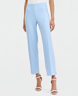 Petite Straight-Cut Hollywood Waist Pants