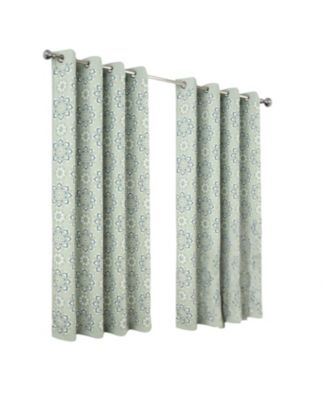 100% Polyester 190 GSM Tilley Revisible Blackout Grommet Curtain Panel 54" x 95" Sage