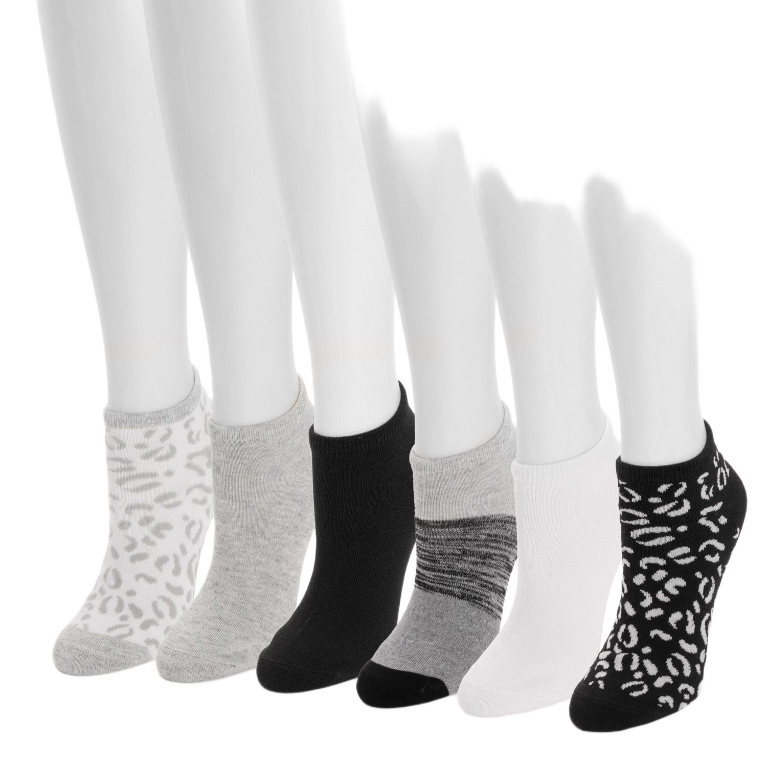 Women's Low Cut Novelty Socks, 6 Pair Pack
