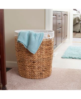 Wicker Basket Laundry Hamper with Liner