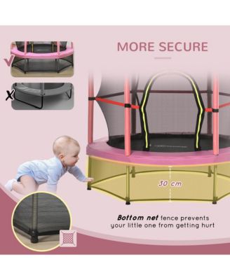 Φ5FT Kids Trampoline with Enclosure Net for Age 3 to 6 Years