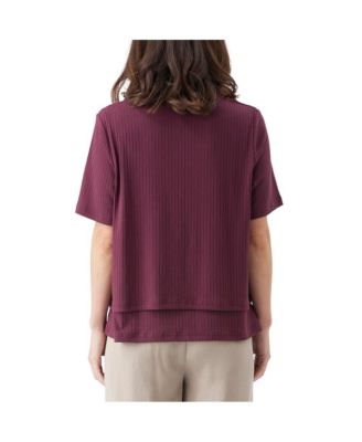 Maternity Ripe Mike Rib Nursing Top