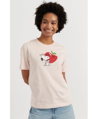 Women's Cotton Snoopy Apple T-Shirt