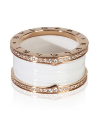 BVLGARI Rose Gold Diamond B.zero1 Ring