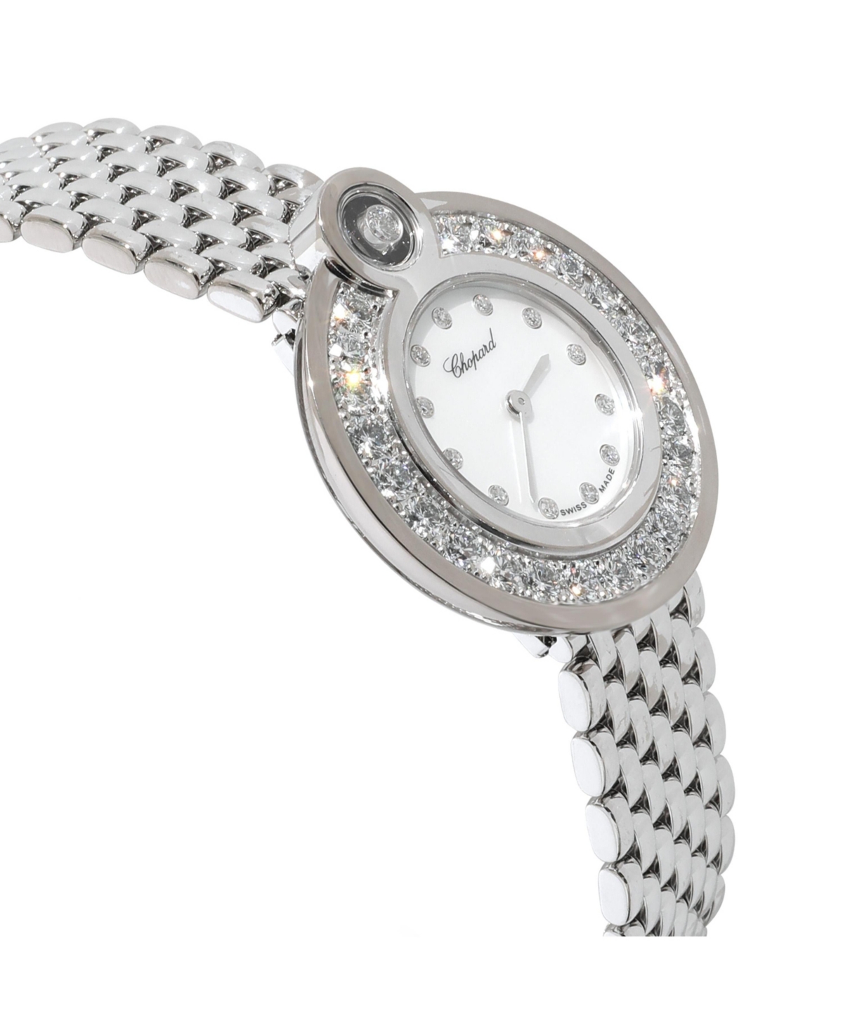 Pre Owned Chopard Happy Diamond 204407-1003 Women's Watch in 18kt White Gold
