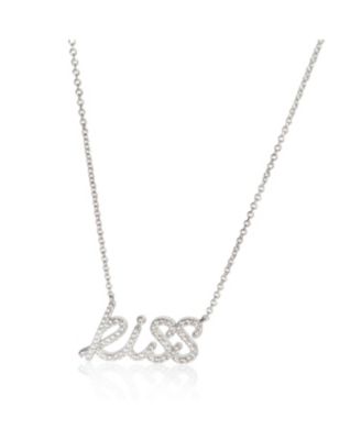 White Gold Diamond Paloma Picasso Graffiti Kiss Pendant