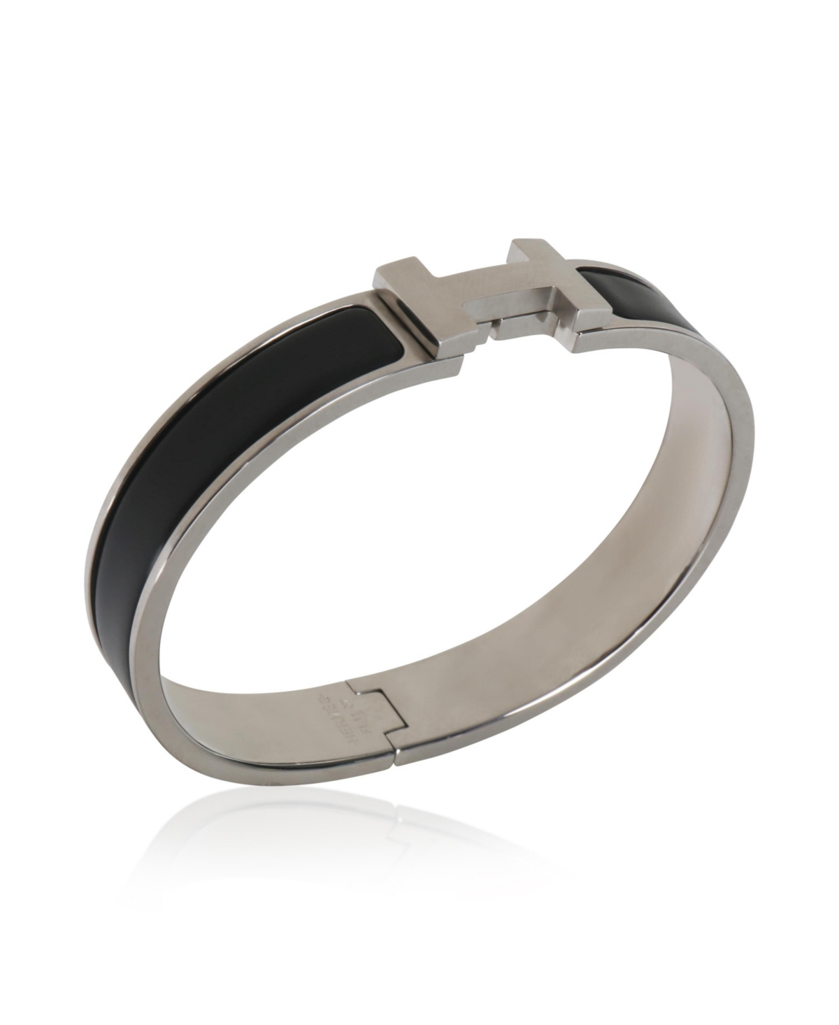 Pre-Owned Bvlgari Hermes Clic Hh In Noir Mat Bracelet