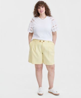Trendy Plus Size Bermuda Shorts