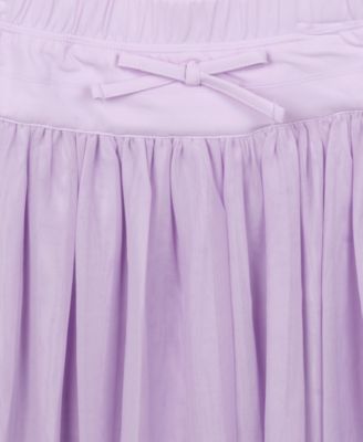 Girls' 7-16 Ruched Top and Mesh Active Skort, 2-Piece Set