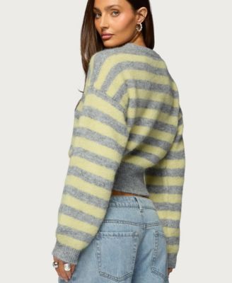 Women's Penelope Fuzzy Striped Sweater