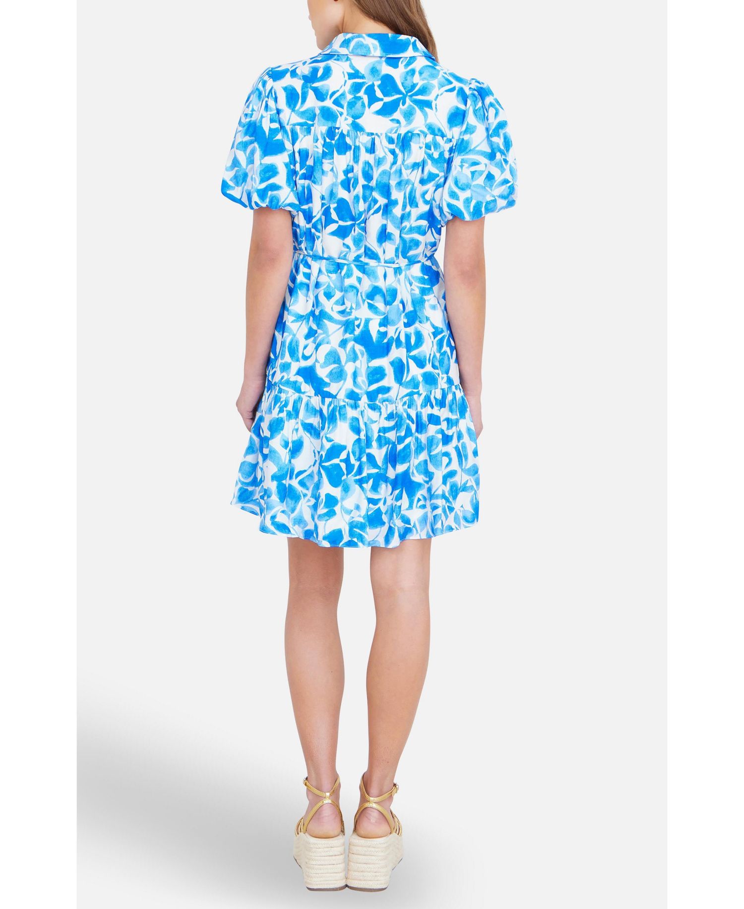 Women's Floral Print Relaxed Shirt Dress