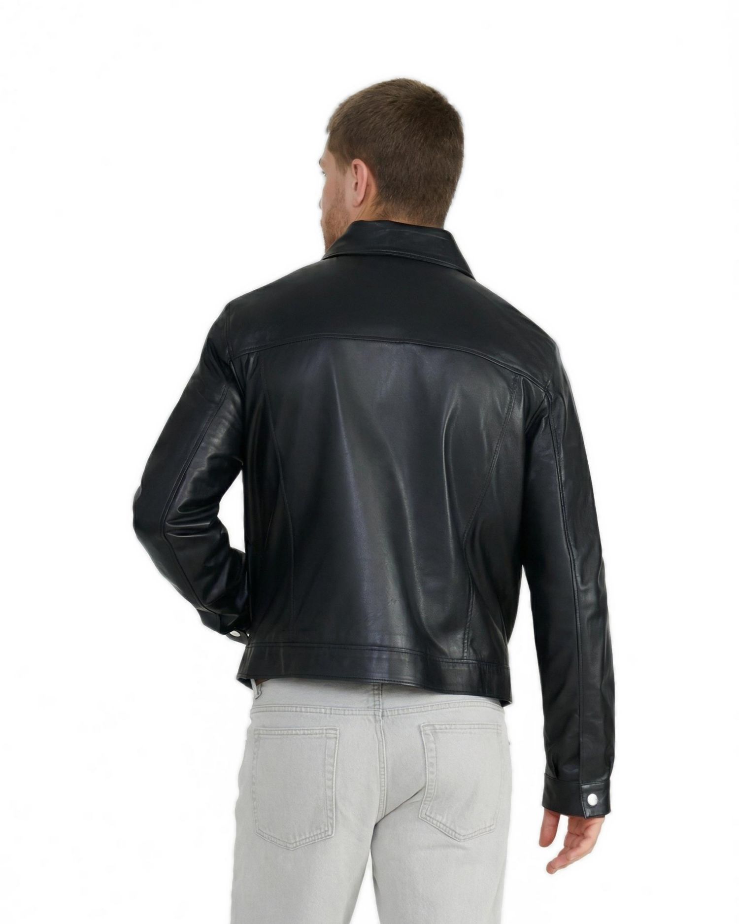 Men's Lennox Leather Jacket, Created for Macy's