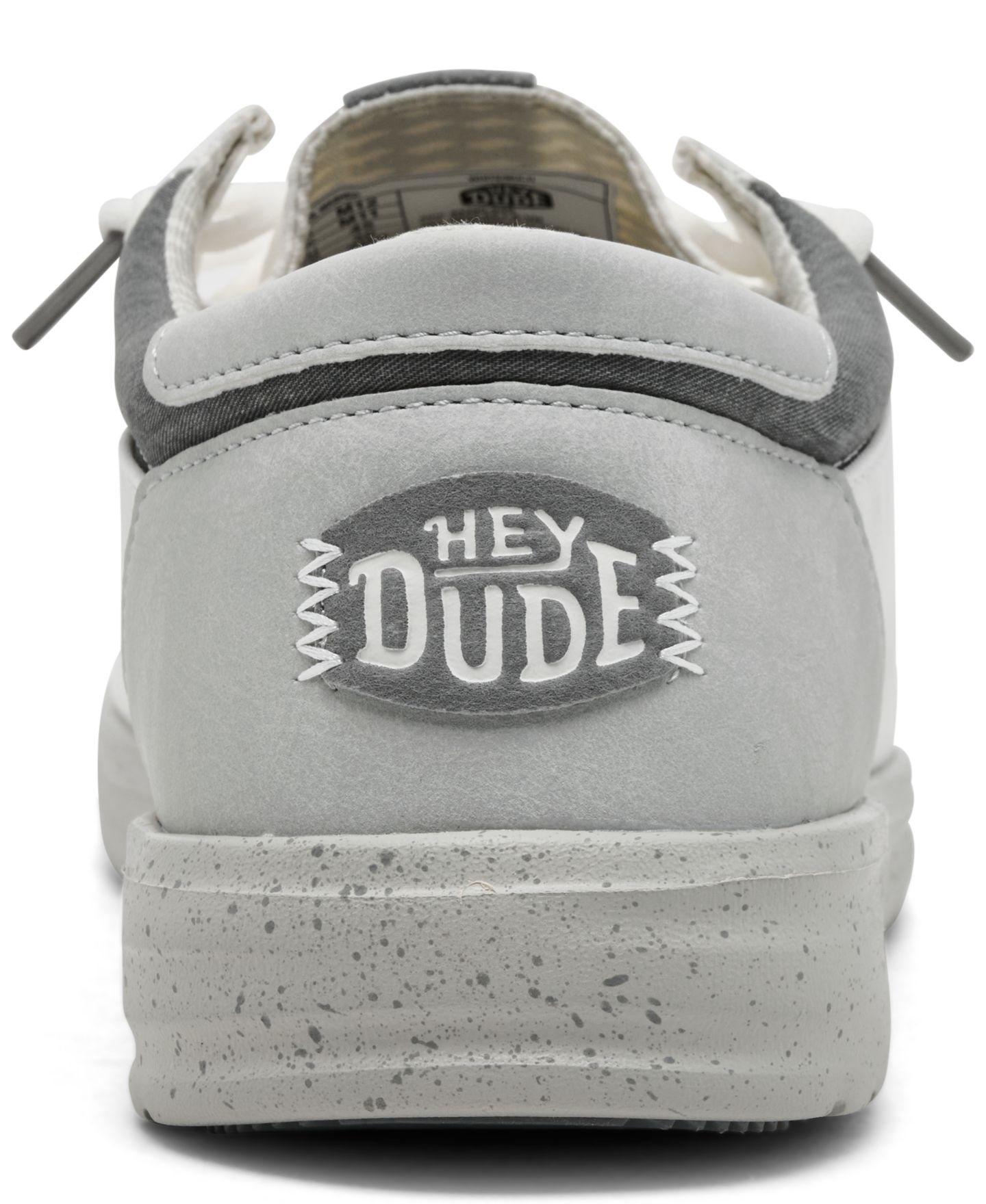 Мужские кроссовки Hey Dude Paul Washed Casual, цвет: Белый / Серый — фото 4