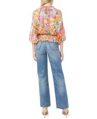 Women's Halter Neck Long-Sleeve Top