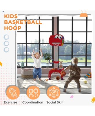 Kids Basketball Hoop, Adjustable Height 4.4-5 ft, 5 in 1 Design,