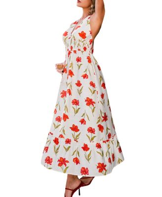 Women's Did the Most Floral Midi Beach Dress