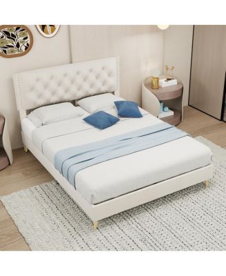Suede Soft Package Full Size Bed Frame