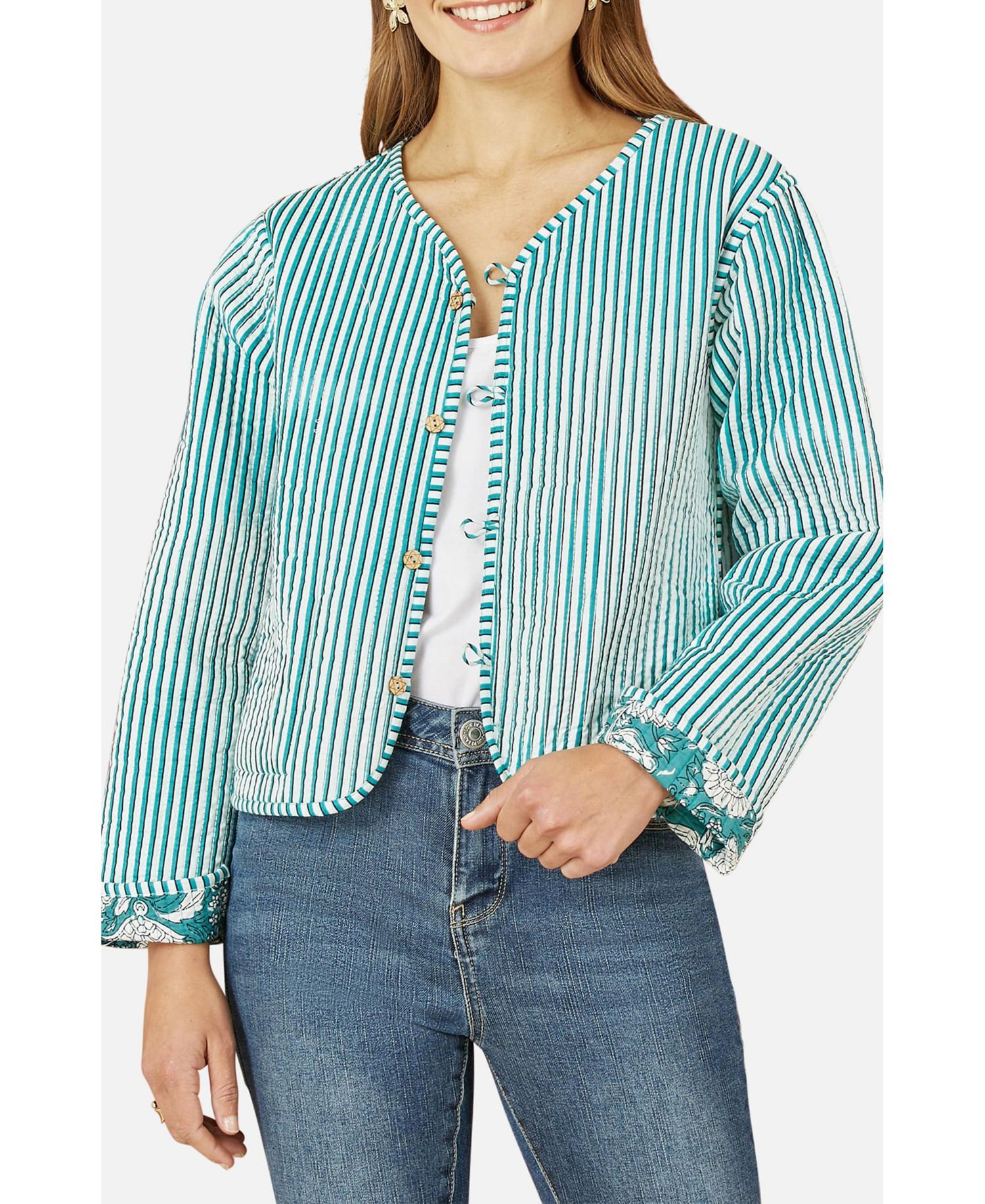 Women's Floral Patchwork Reversible Jacket