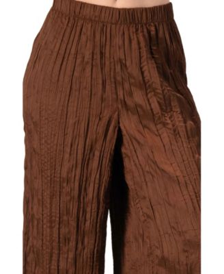 Women's Wide-Leg Pleated Trousers