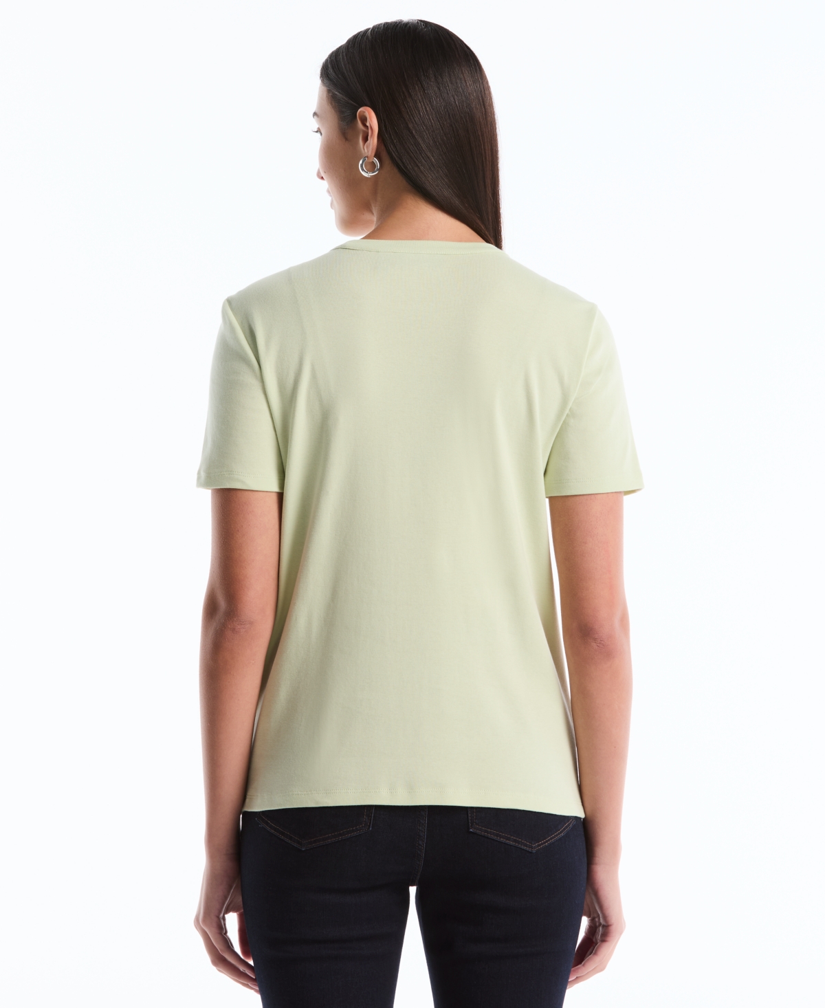 Rafaella Petite Button Detail Short-Sleeve Top