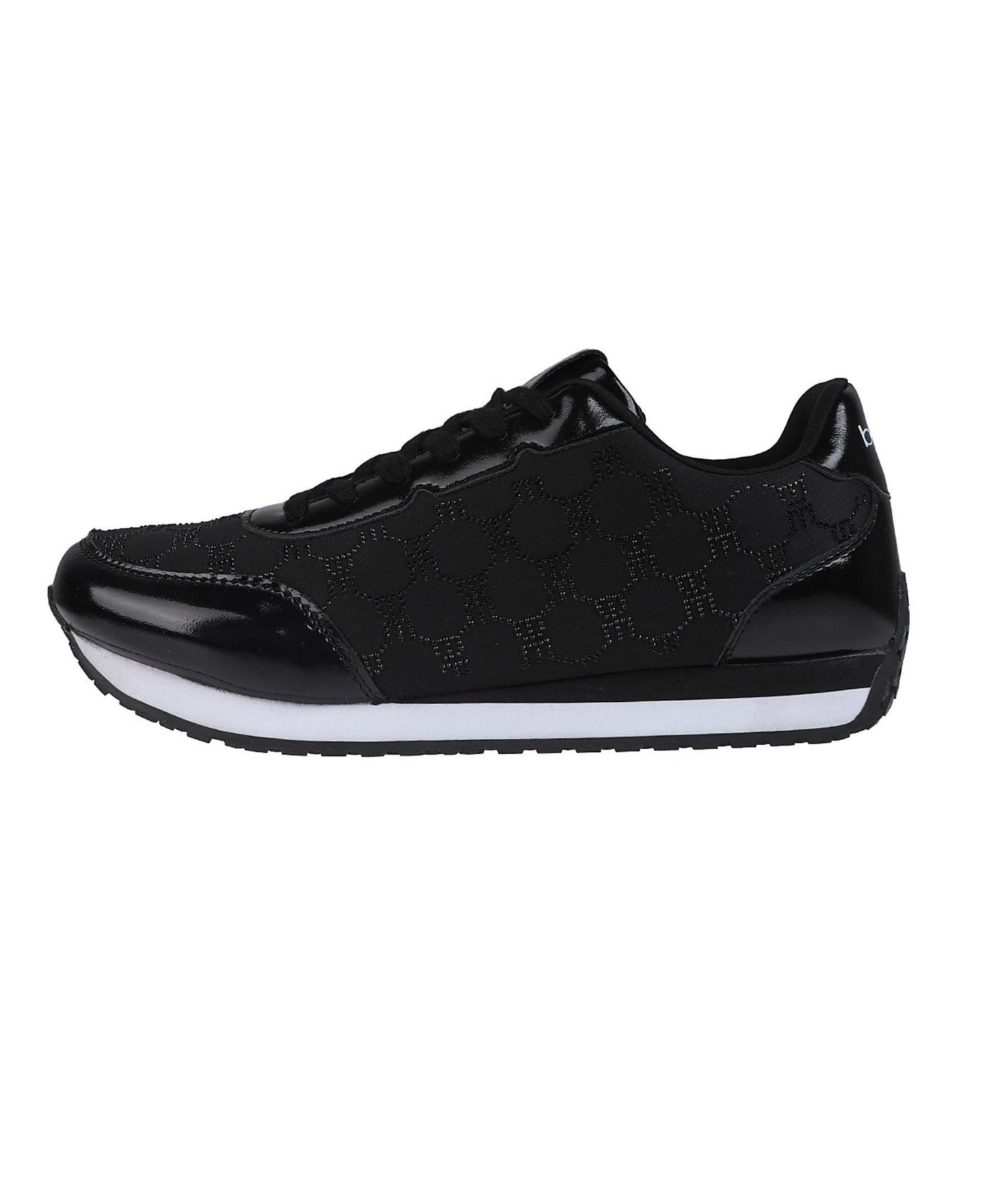 Женские кроссовки Bebe Sneaker with Rhinestone Mesh Upper, цвет: Чёрный — фото 3