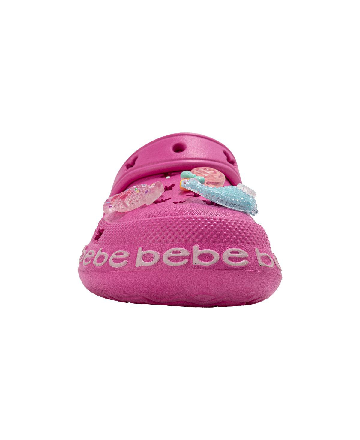 Bebe Big Girls Lighweight Eva Clogs - Slip On Comfy Shoes with Charms
