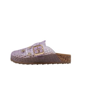 Girls Footbed Jelly Clogs - Easy Slip-On Design with Buckle and Charms