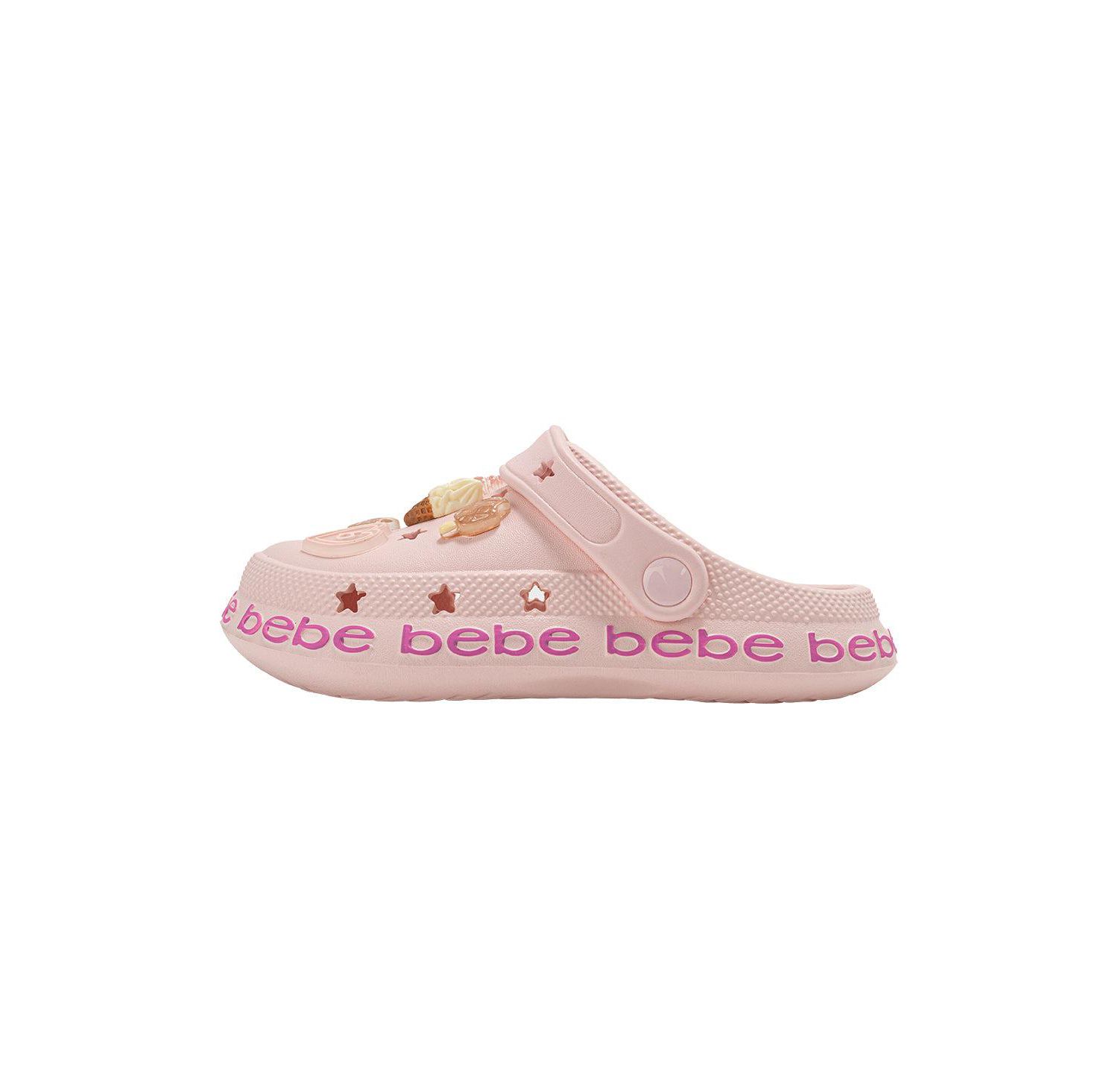 Girls EVA Slip - On with Treat and Logo Charms Clogs