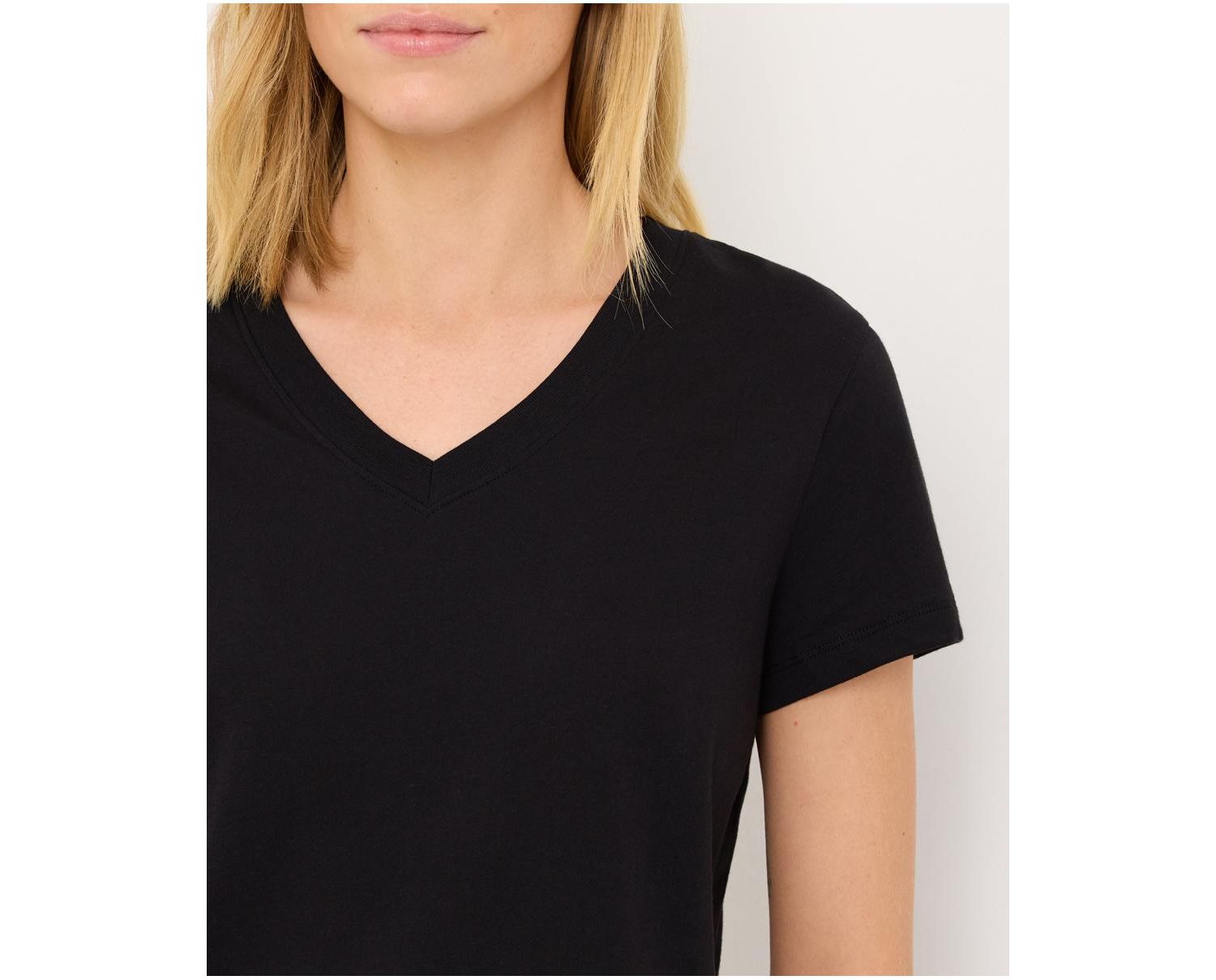 Women's Organic Cotton Softspun Essential V-Neck Tee