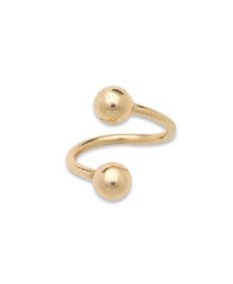 Solid 14k 16G 4mm Ball Twisted Barbell Spiral Daith Helix Tragus Cartilage Piercing