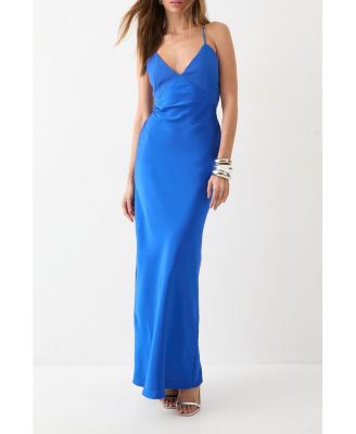 Women's Premium Bust Panel Maxi Bridesmaid Dress