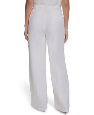 Women's Wide-Leg Mid-Rise Pants