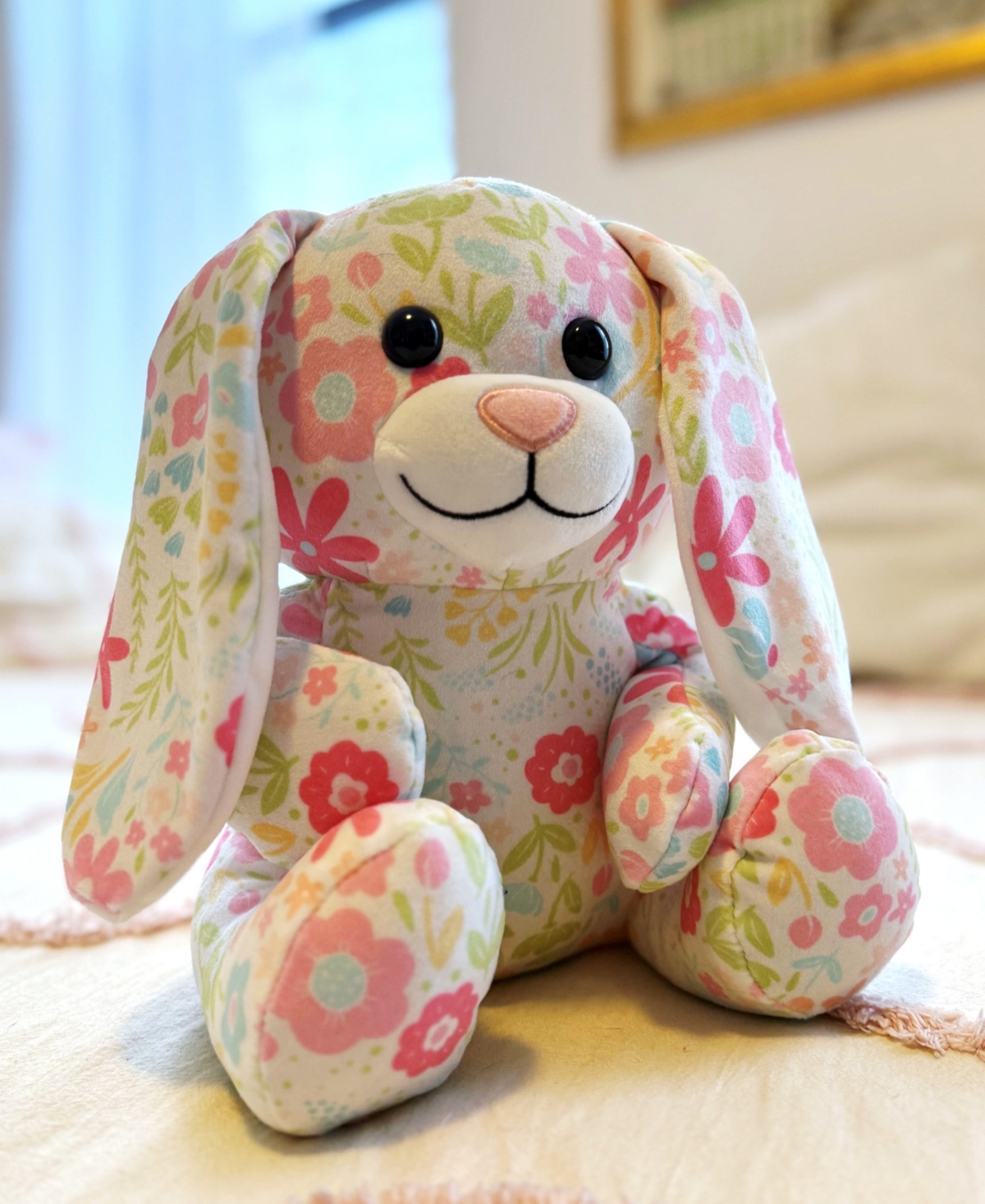 Wild Hippo Bunny Prints Plush Easter Bunny