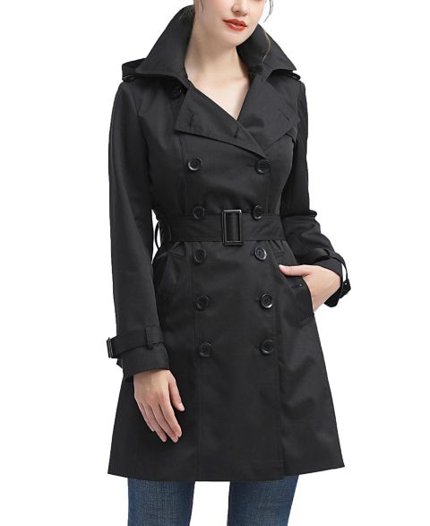 Женские куртки kimi + kai Classic Hooded Trench Coat